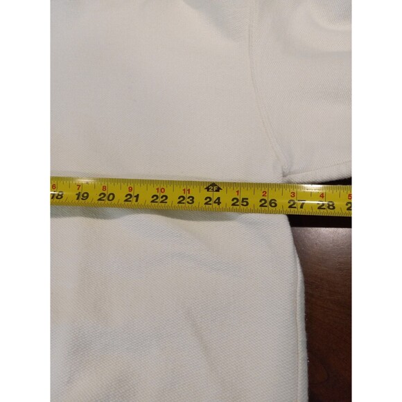 Lands End Mens Sweater Sweatshirt Crew Neck Size Tall XL Ivory 100% Cotton Euc - Picture 6 of 8